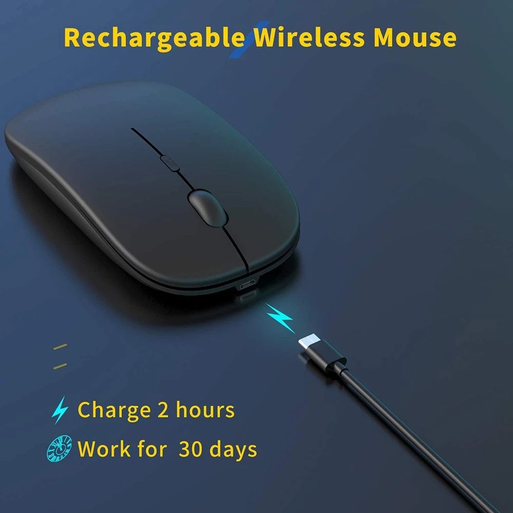 Portable Wireless Silent Mouse Slim Inalambrico