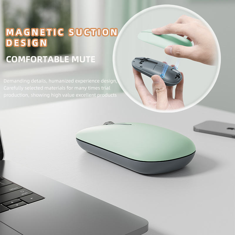 Color Wireless Mouse Silent Magnetic Enclosure Mouse