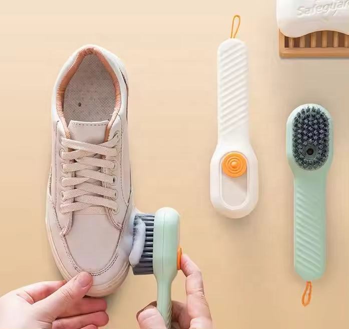 Household Multi-Functional Liquid Shoe Brush Press Soft Sweater Cleaning Brush