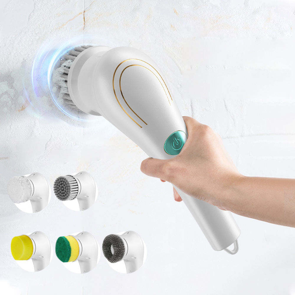 Kitchen Cleaning Tool USB 5 in 1 Cleaner Bathroom Bathtub Clean Brush