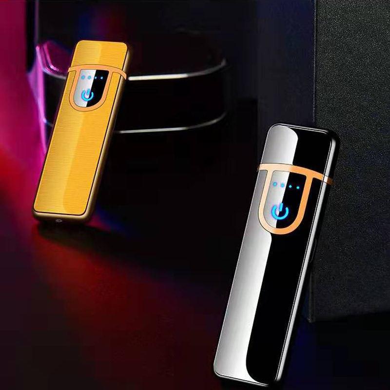 lighter windproof metal Charging electric Lighters for men