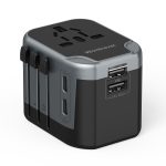 International Travel Power Adapter 5 Ports Travel Adapter 4usb with 1 Ac