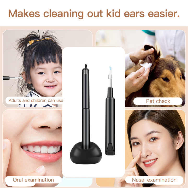 trending products 2021 new arrivals wifi Ear Wax Remover visual ear cleaner with UV destinction lamp