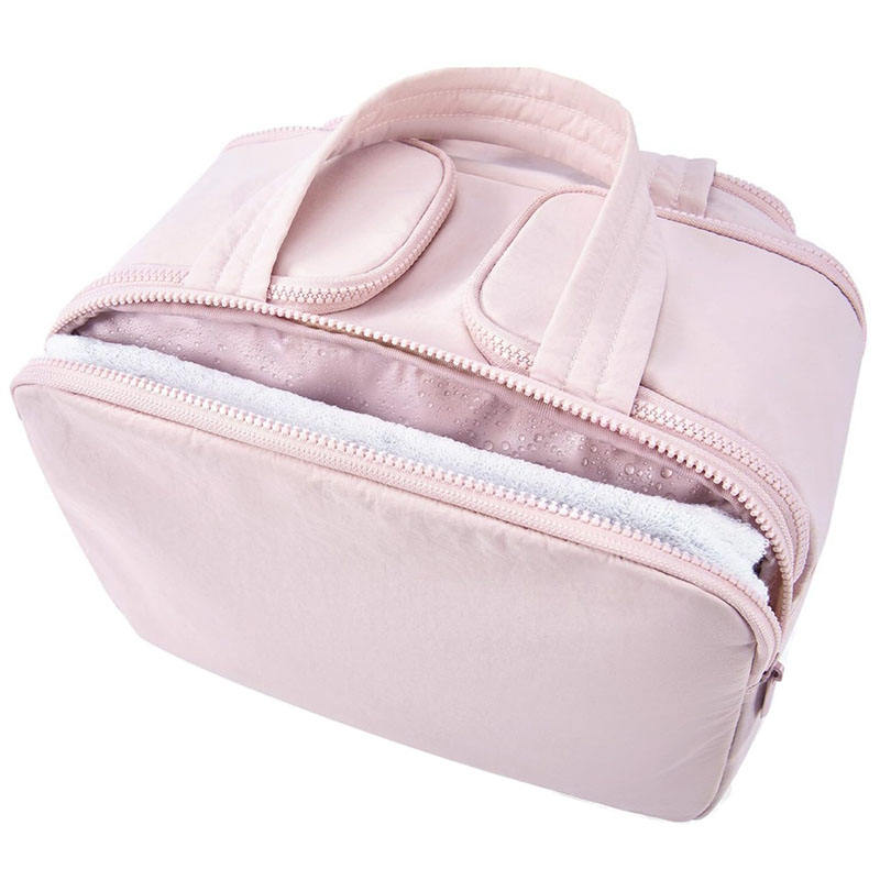 Cosmetic Makeup Bag Organizer With Handle For Accessories Life Essentials Carrying Toiletries