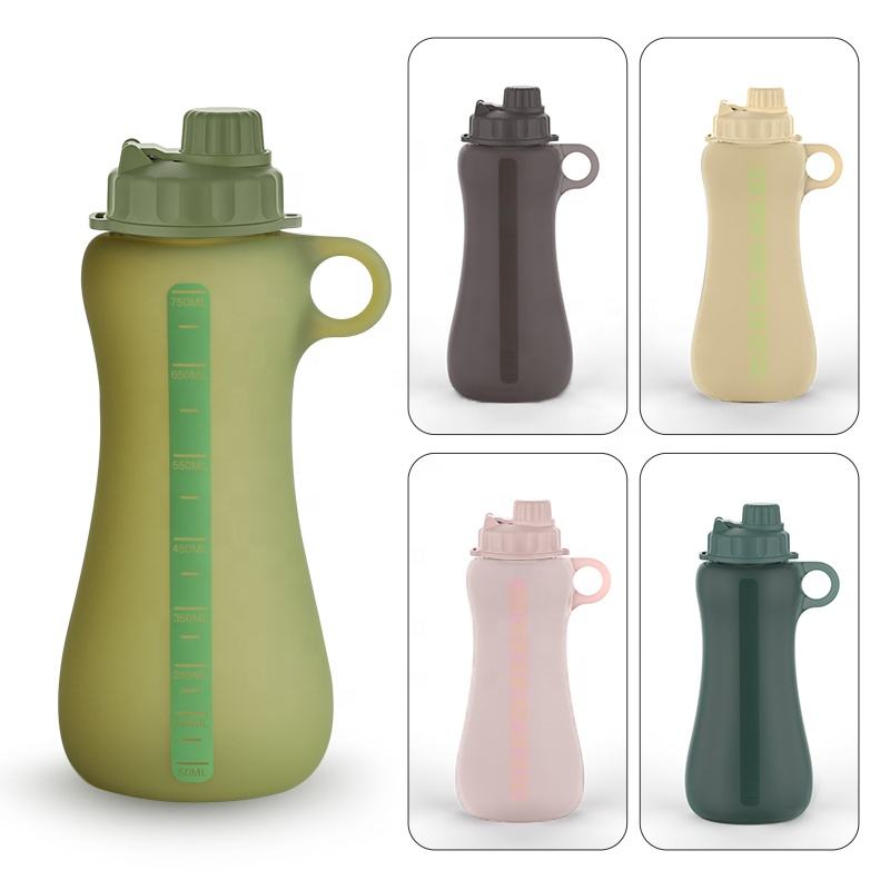 Water Bottles for Travel & Collapsible Water Bottle with Rope