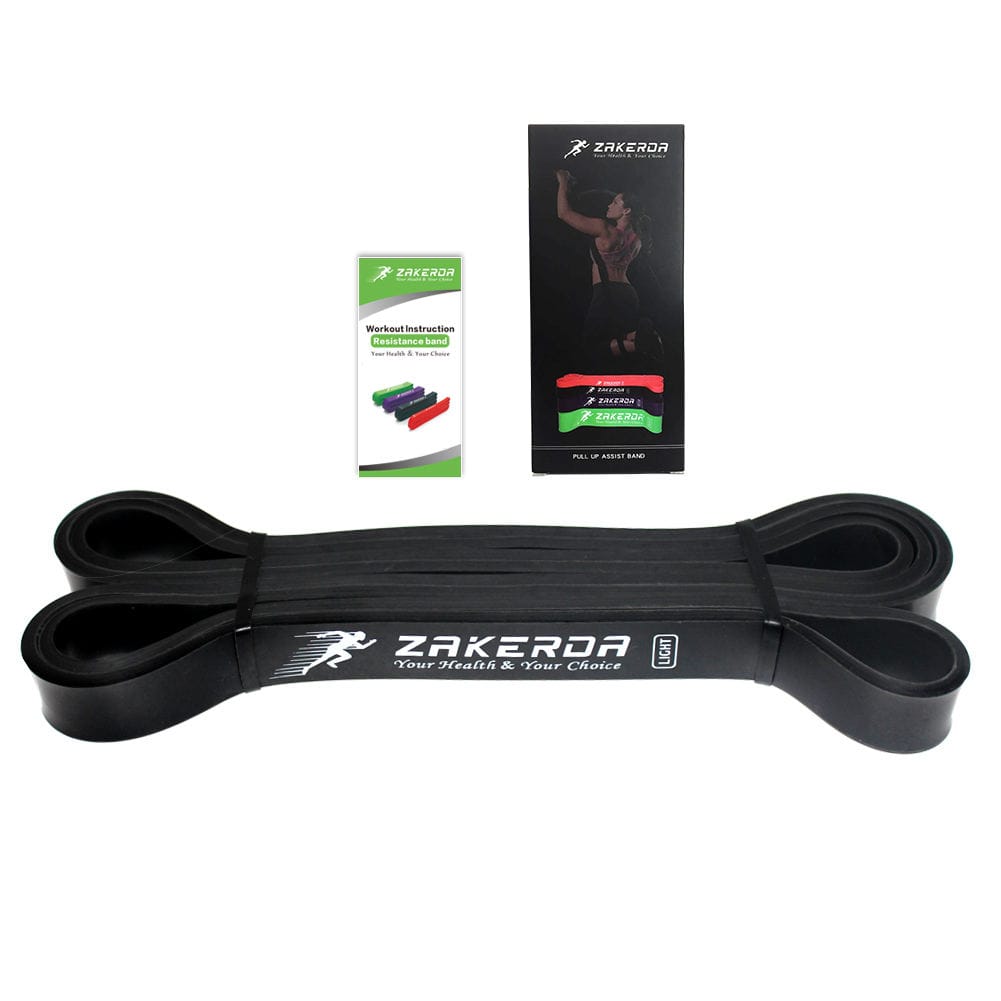 Fitness Strength Training Black Power Exercise Workout Stretch Resistance Exercise Band