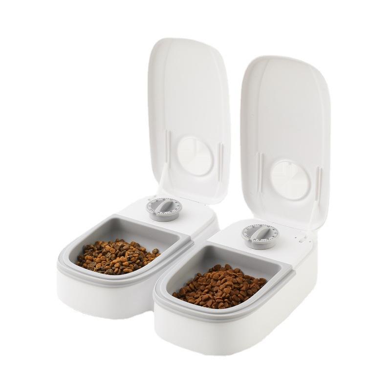 Pet Smart Feeder Double Food Bowls Automatic Dog Cat Feeders Pet Supplies