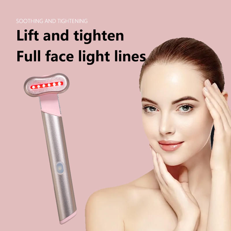 High Frequency Anti Aging EMS Red Light Therapy Face Massage Eye Massager Facial Wand