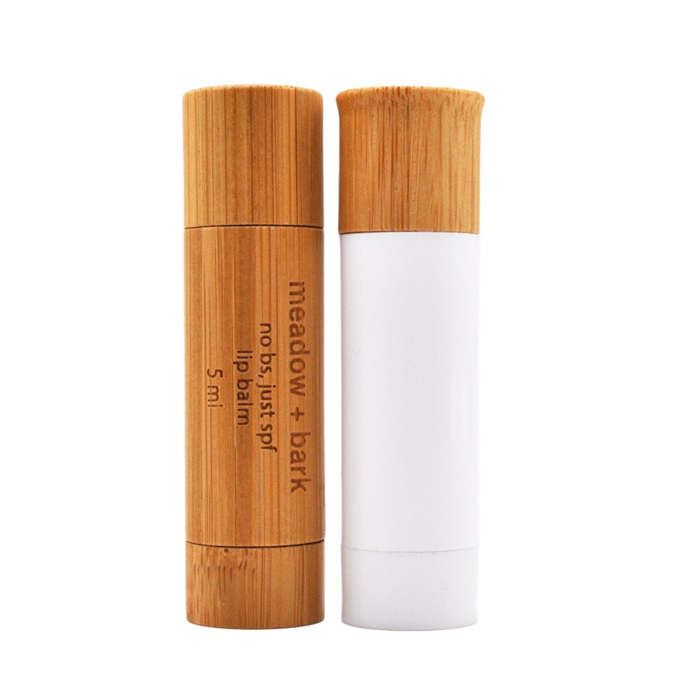 Eco-friendly Wooden Bamboo Lipbalm Container Natural Bamboo Lip Balm Tube