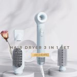 Multi Styler Hair Dryer Set with Hair Straightener & Curler Comb