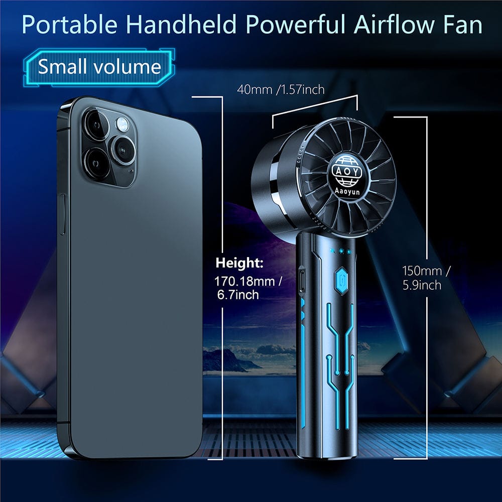 Cold Compress Handheld Fans High Speed Portable Rechargeable Fan Outdoor USB Mini Small turbo fan