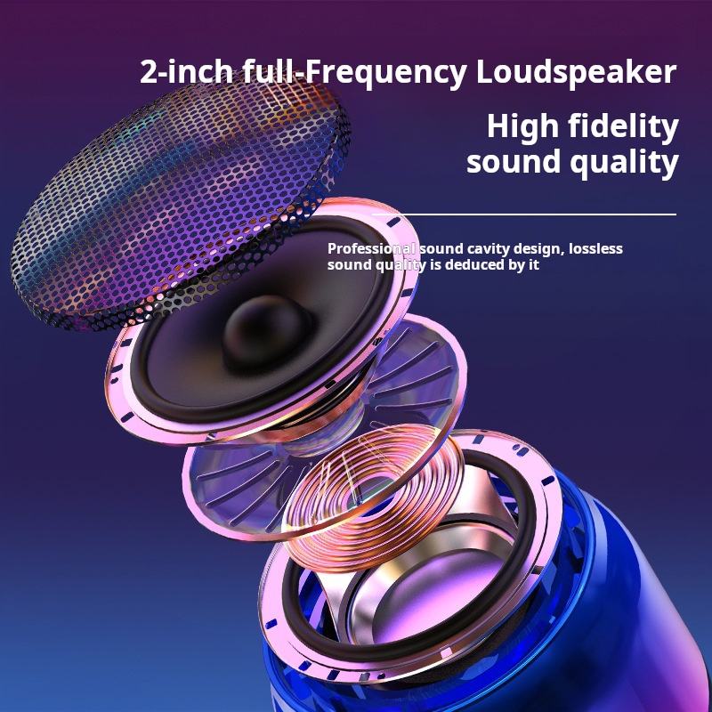 portable wireless dj speakers, mini tech gadgets, bass speaker