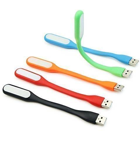 Flexible LED USB Gadgets Light Lamp 180 Degree Adjustable Portable Lamp for Power Bank