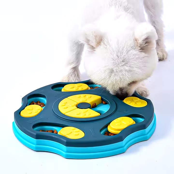 Dog Puzzle Toy Feeder Anti Choking Training Bowl Slow Food Bowl