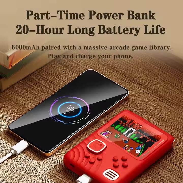 Handheld Game Console 1000 in 1 Classic Games 3.5 Inch IPS Screen With Power Bank Retro Gaming Player