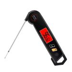 LCD Backlight Display Waterproof Stainless Steel Foldable Digital Meat Thermometer