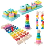 Kid’s Early Learning Educational Toys Wooden Montessori Toys Kids Intellectual Development Toy