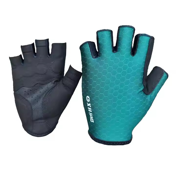 Soft Breathable Anti slip Wear Resistant Custom Half Finger Cycling Sports Gloves