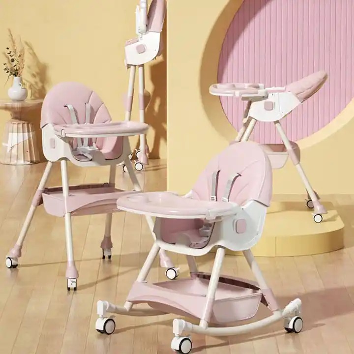 Children Safety Baby Dining Chair adjustable Toddler feeding high chair