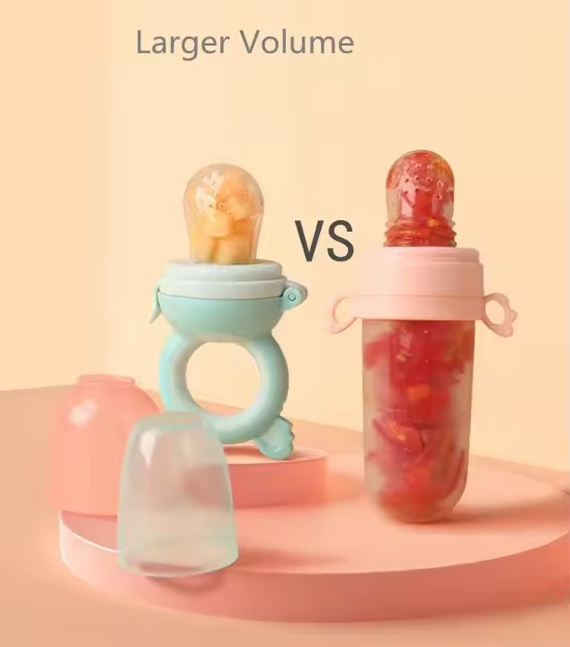 kids safe silicone Fruit Food Feeder pacifiers Squeeze bottle