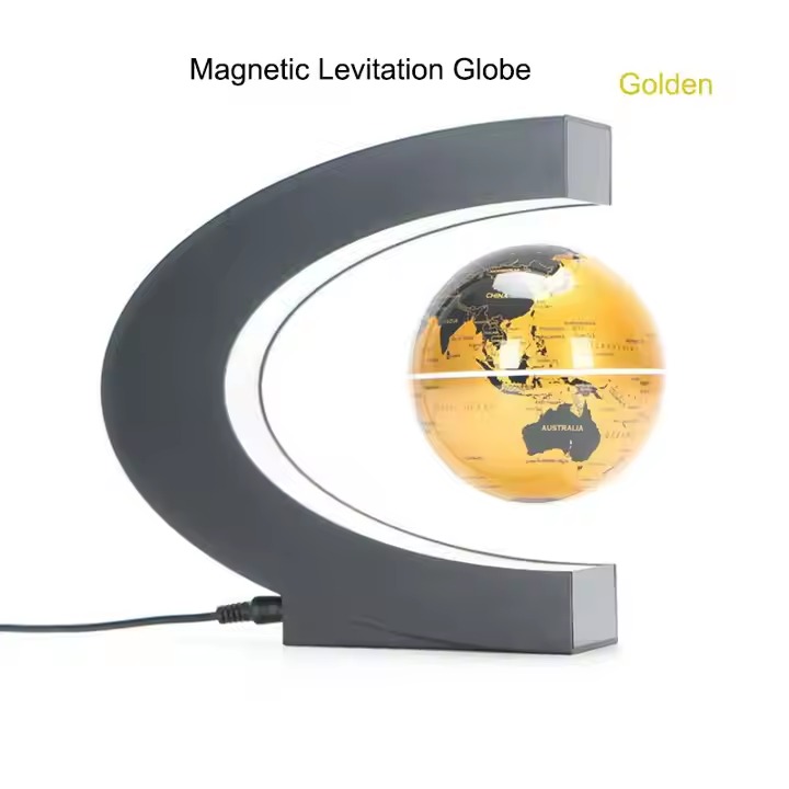 World globe magnetic levitation floating globe lamp decorative led light gift