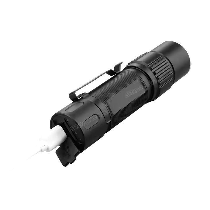 Led Rechargeable Flashlight with Power Bank