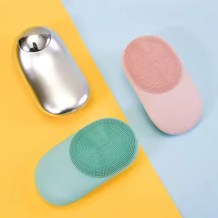 Sonic Facial Cleansing Brush Electric Silicone Face Cleaning Brush