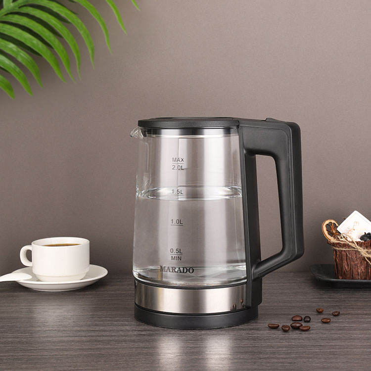 1500W Glass Kettle Boil Dry Protection Water Heater Electric Kettle 2.0