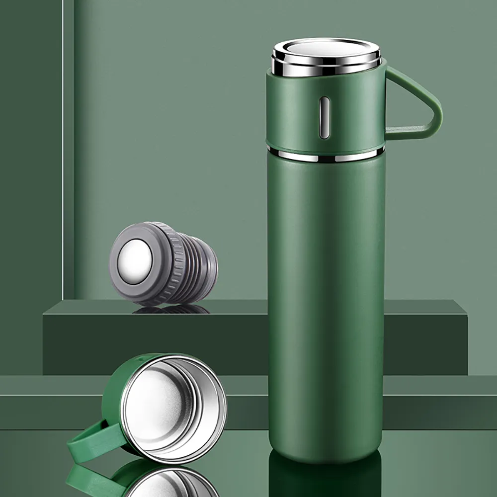 Corporate Business Stainless Steel Vacuum Flask Thermos Mug Gift Set