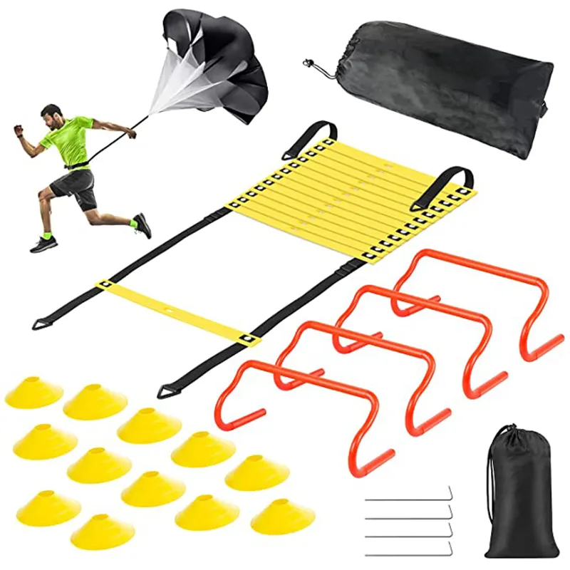 Football Soccer Sport Speed Agility Ladder Training Equipment Agility Training Set With 20 Feet Agility ladder set