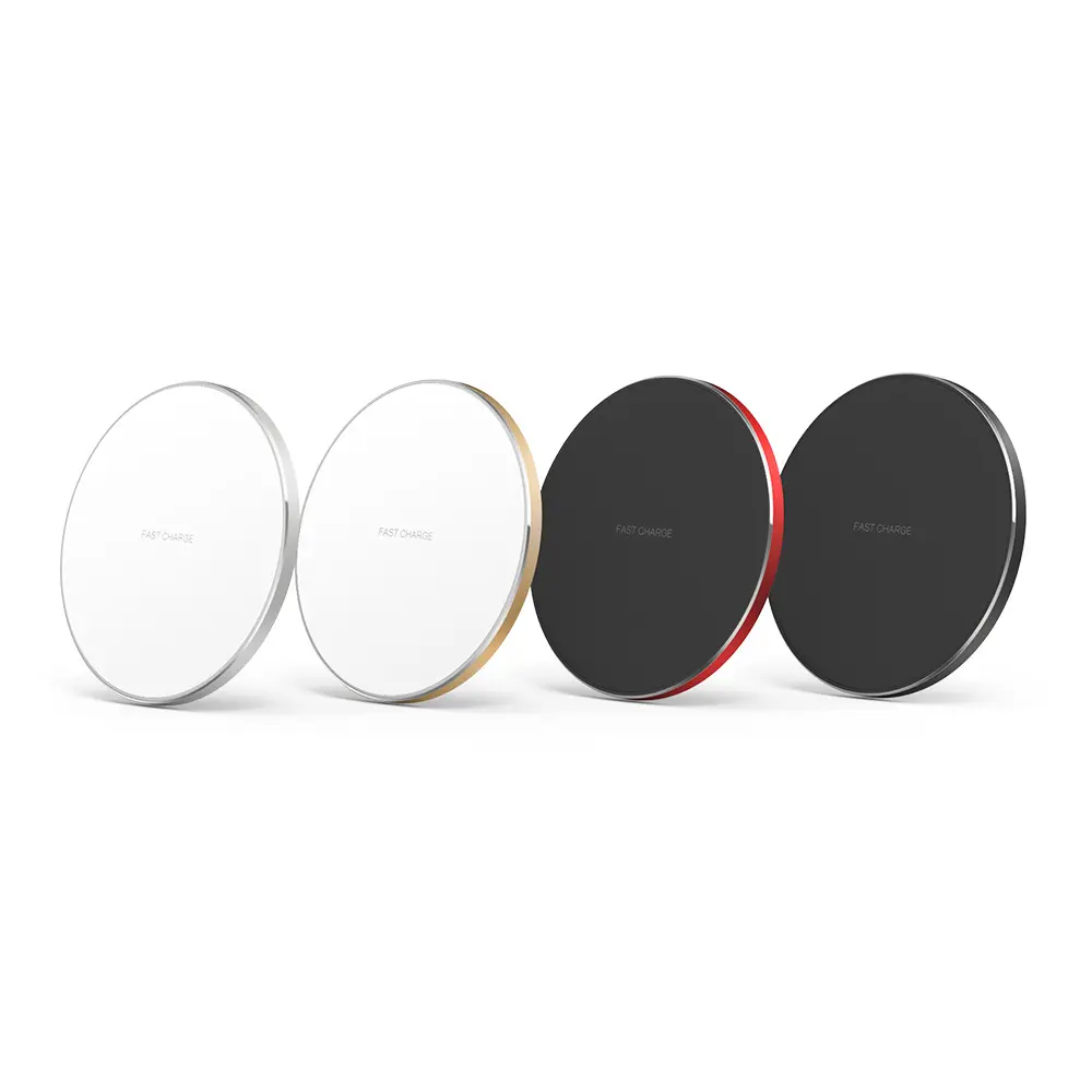 Wireless Charger Pad LED Light Fast Charging Wireless Phone Chargers Mobile Phone ABS