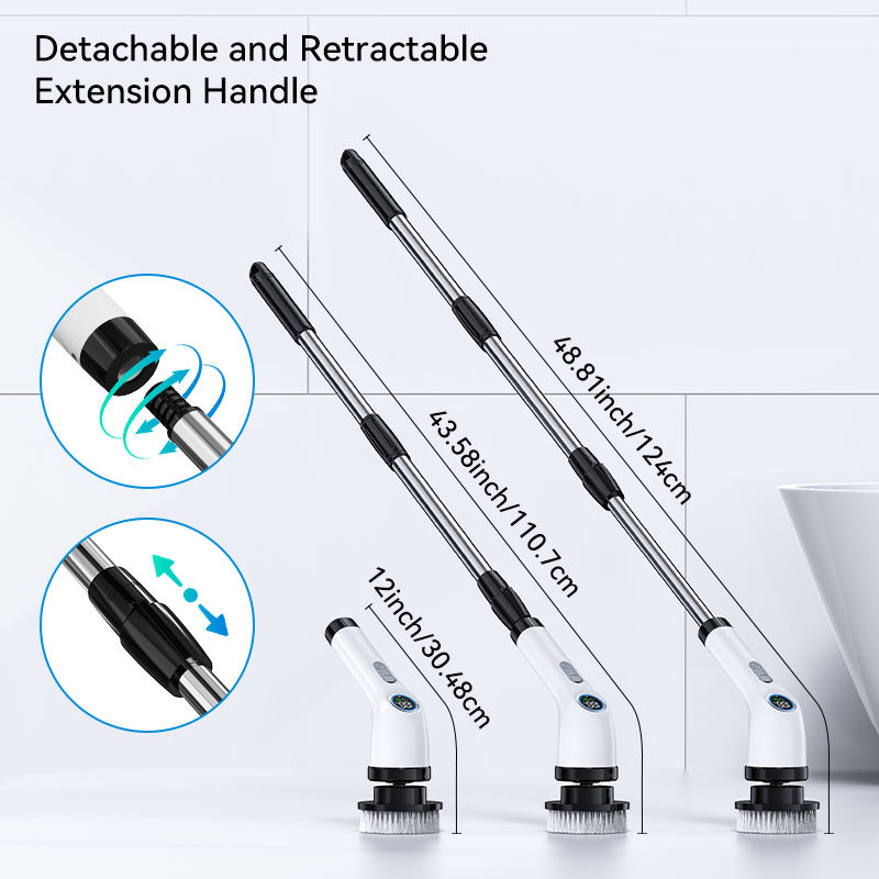 electric spin scrubber for bathroom cordless cleaning brush electric spin scrubber