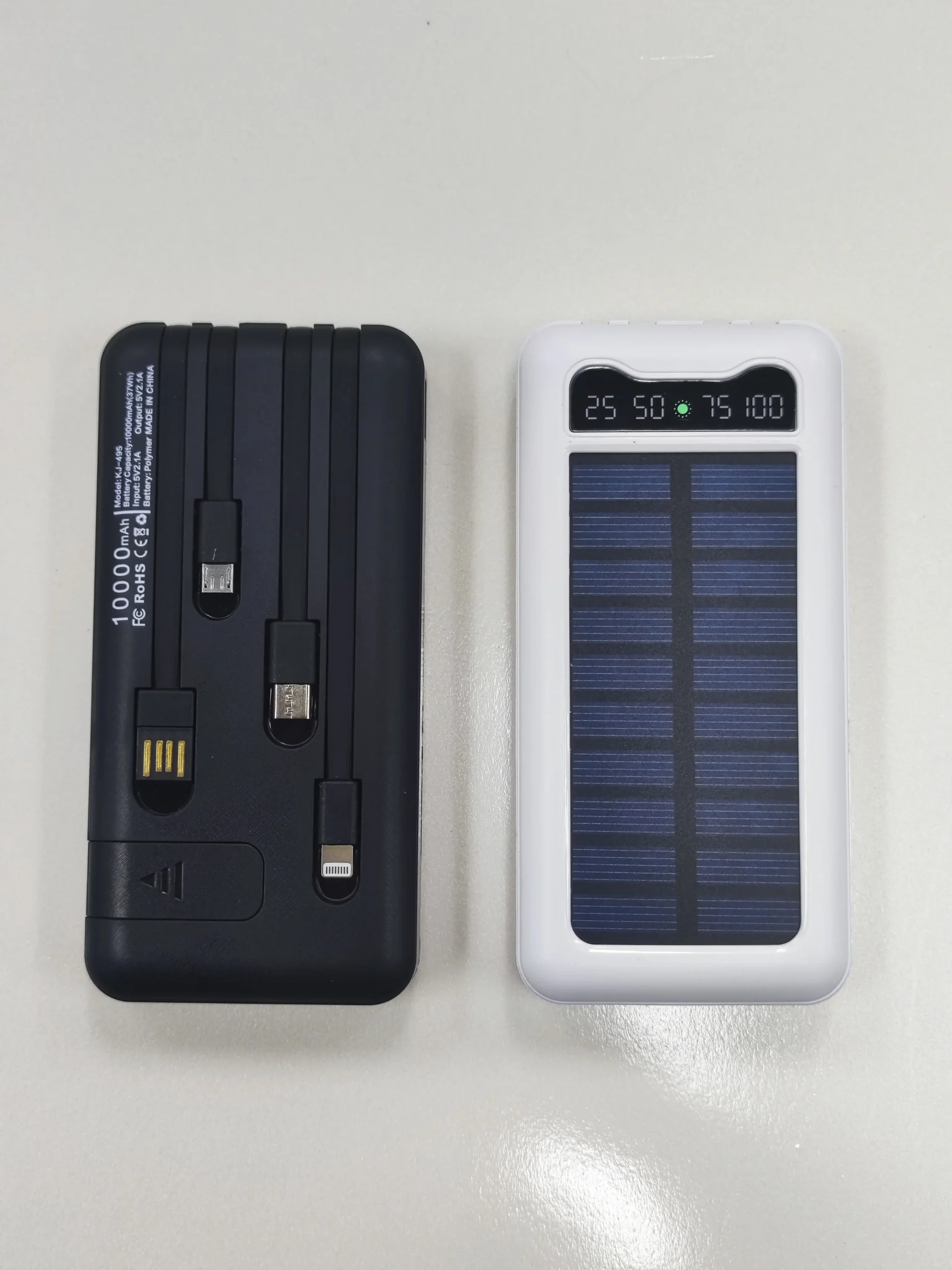 Solar Powerbank 20000mAh Charger Power Bank 10000mAh Flash Light Solar Power Banks Charger With Stand