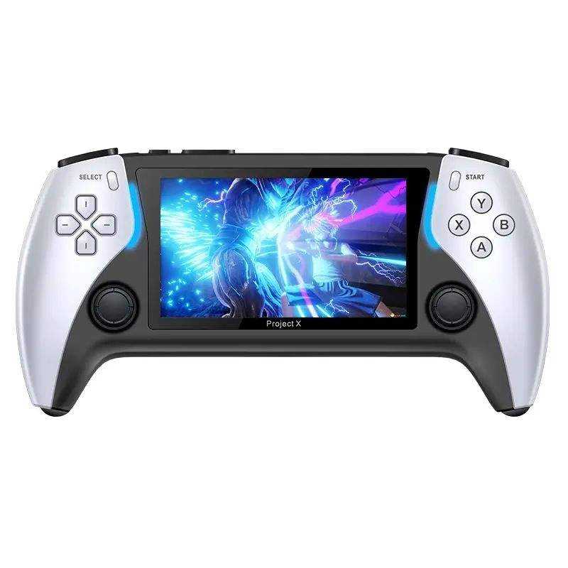 Portable Project X 4.3 Inch Color Large Screen Handheld Game Console with Double 3D Rocker Player Video Games