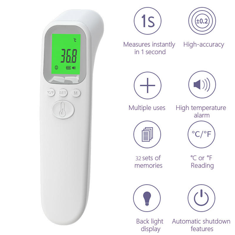 Digital Infrared Thermometer Body Electronic Intelligent Fever Measure Forehead Non Contact Digital