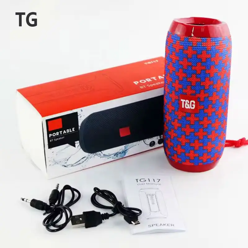 TG117 Speakers Outdoor Sports Waterproof Portable Subwoofer Smart TG117 Wireless BT Speaker