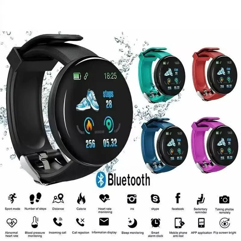 Smart Watch Men Women Smartwatch Digital Watches Sports Fitness Tracker Watch Blood Pressure Waterproof