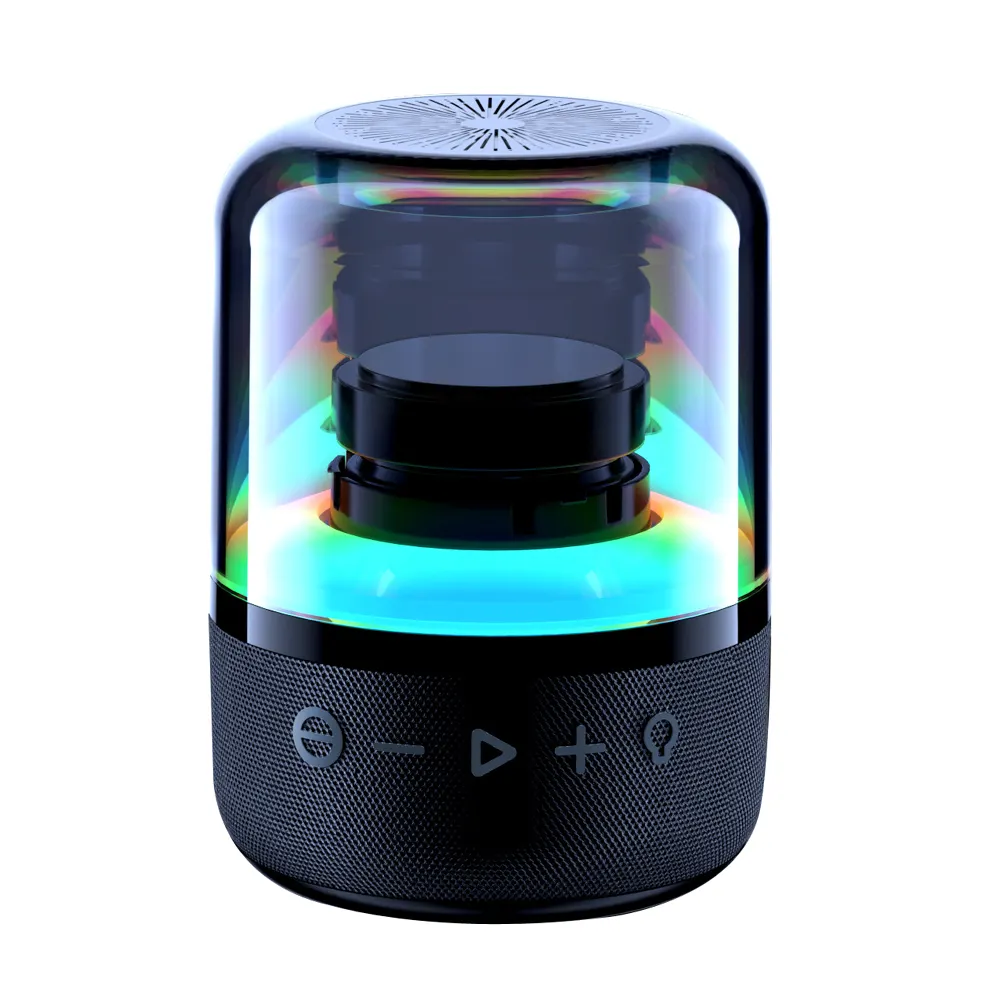 Household Blue tooth Wireless Led Lights Subwoofer Speaker portable mini led rgb light speaker