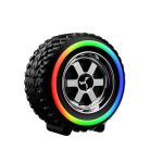 New Electronic Gadgets Bass Subwoofer Mini Party Speaker with TF RGB Light Sound Bar Car Wheel Wireless Portable Speakers