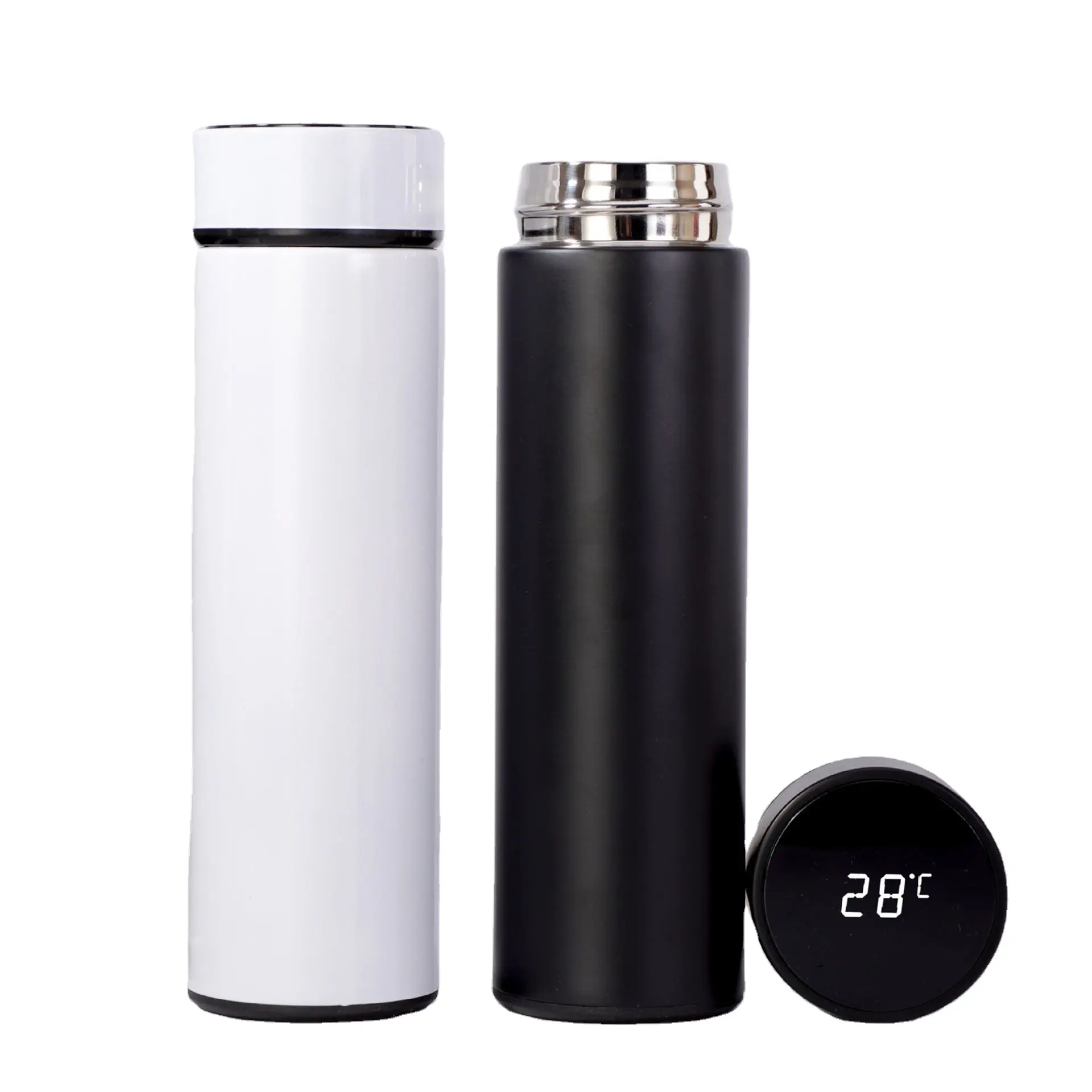 500ml Vacuum Cup Smart Thermo Water Bottle Smart Led Cup Touch Water Bottle With Lid