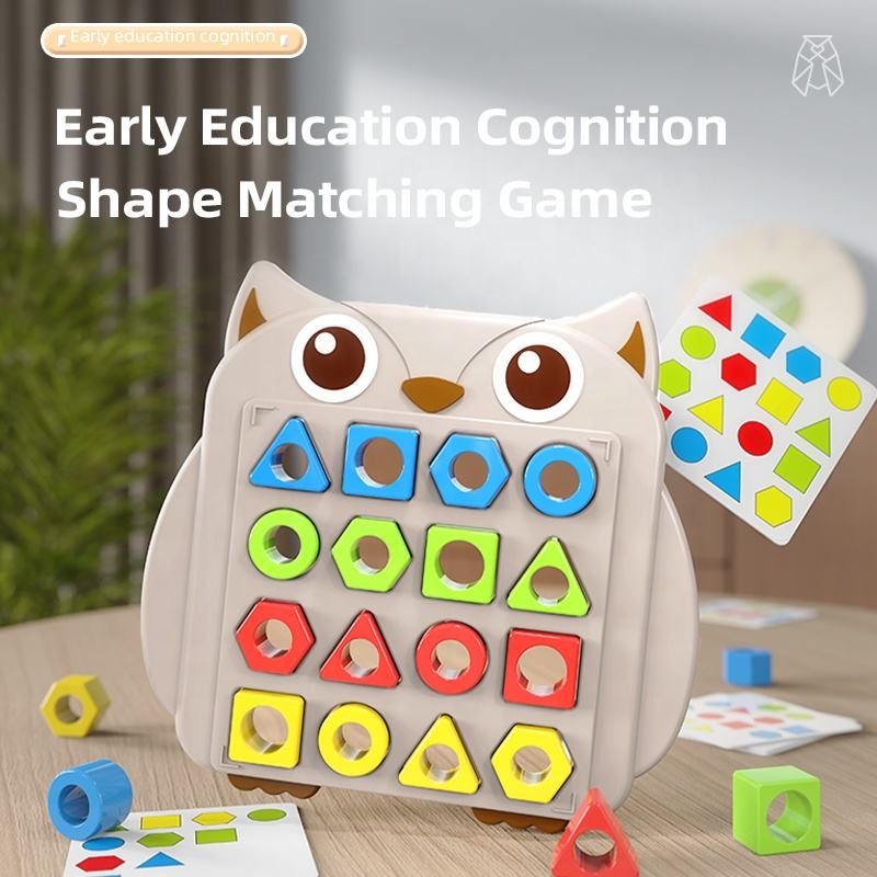 Geometric pairing Hand-eye coordination children brain training parent-child board game