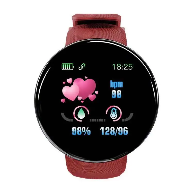 D18 Smart Watch Men Women smartwatches Blood Pressure Waterproof Digital D18s Watches Sports Fitness Tracker OEM ODM