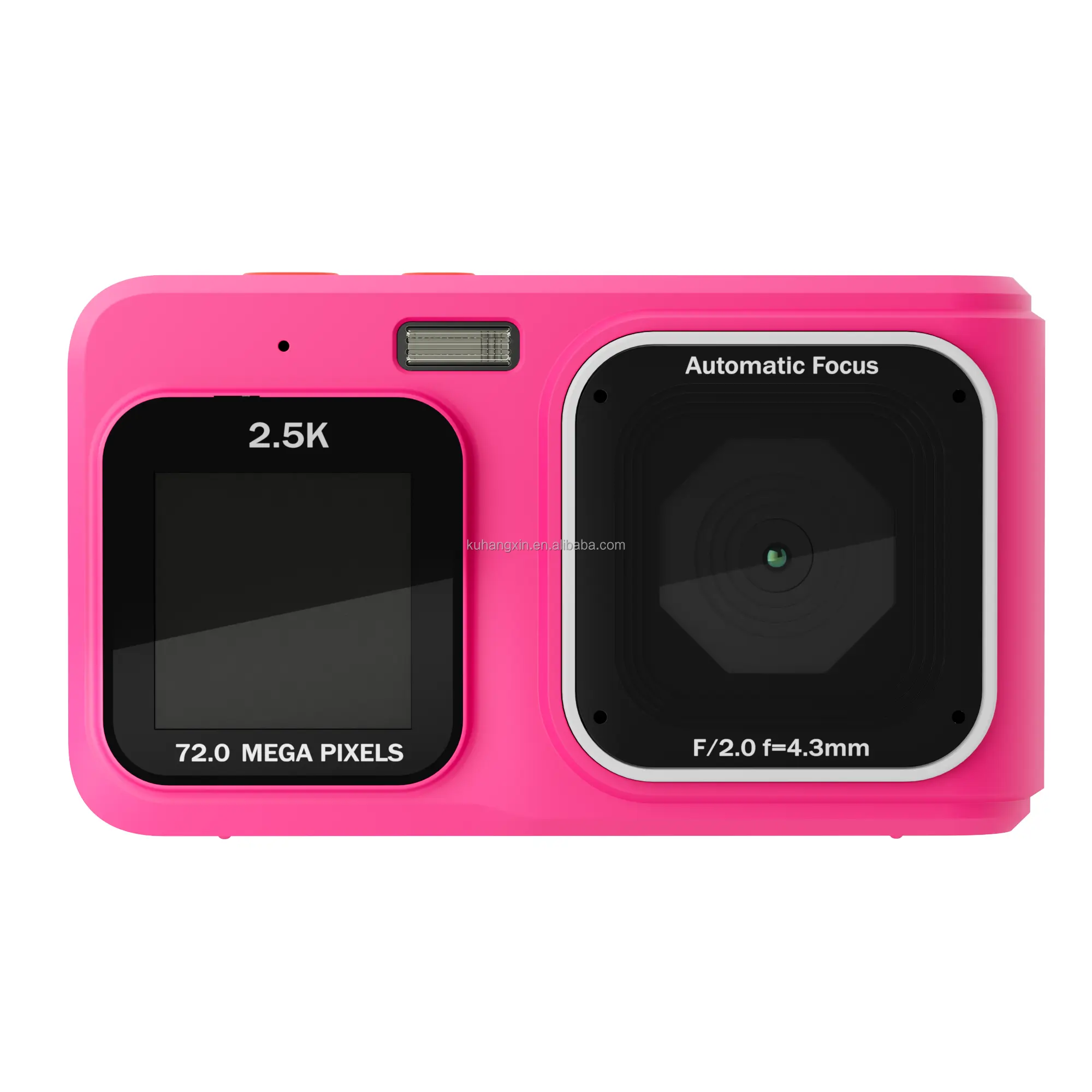 Dual Screen 2.5K HD 72 Megapixel Fashion Compact and Portable Digital Camera with Auto Focus Function