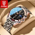 POEDAGAR Men Watches New Fashion Stainless Steel Date Waterproof Luminous Top Brand Luxury Men’s Korean Version For Quartz Watch