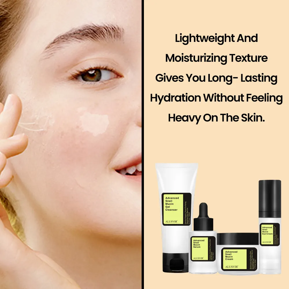 Korean Cosmetics Skin Care Products Anti Aging Snail Mucin Collagen Face Serum Facial Essence Cream Skincare Set