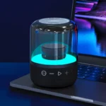 Household Blue tooth Wireless Led Lights Subwoofer Speaker portable mini led rgb light speaker