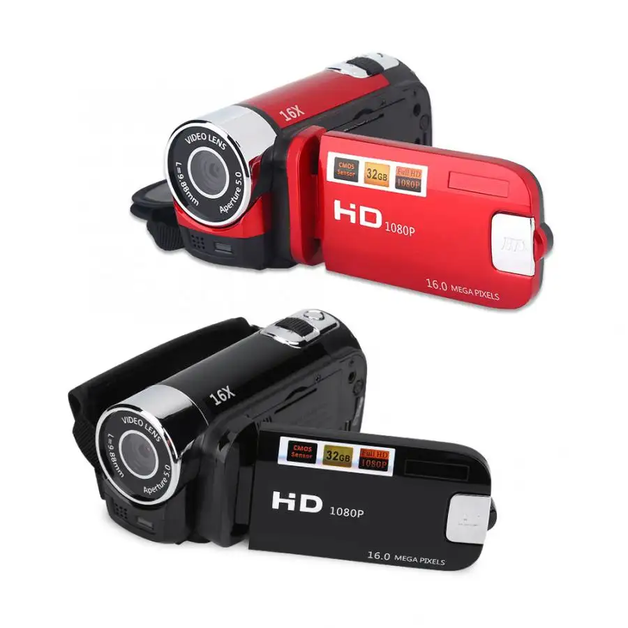 Full HD 16 Million Pixel DV Camcorder Digital Video Camera Screen 16X Night Shoot Zoom Vlog Camera With Digital Zoom