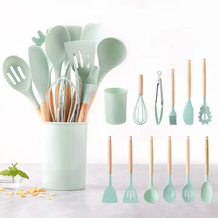 12 Pcs Kitchen Silicone Cooking Utensil Set