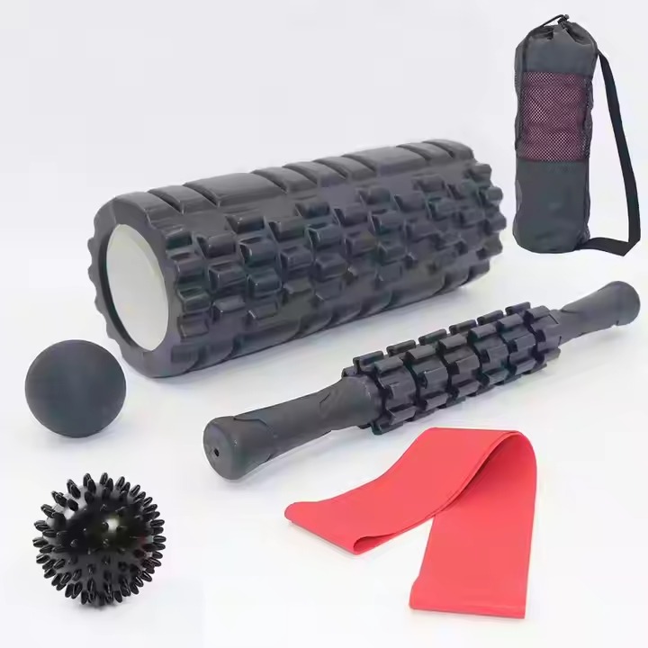 Deep Tissue 6 in 1 Muscle Massage Stick Hoop Band Foam Rollers