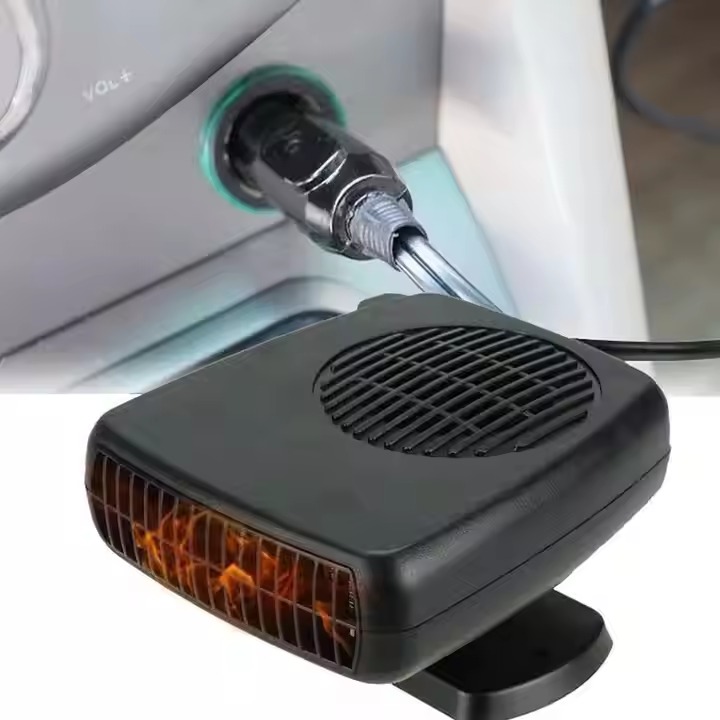 Portable Auto Electric Car Heater Windshield 360 Degree Rotationdc electrically air fan ABS plug in heater